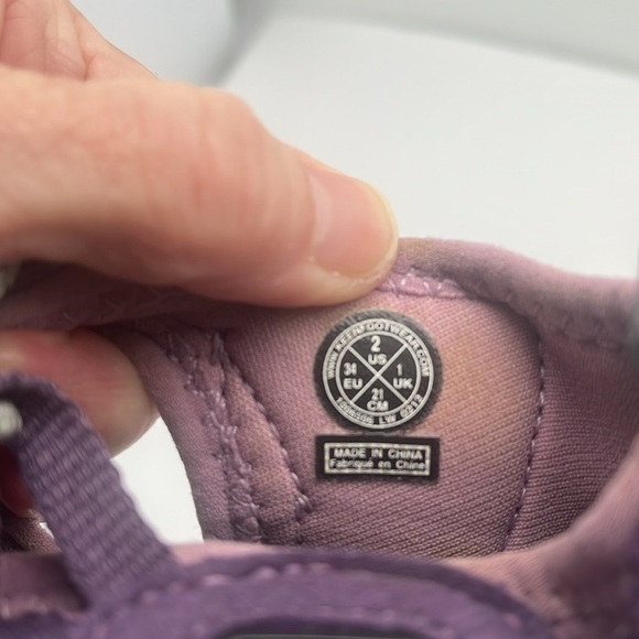 Keen Girls Whisper Sweet Waterproof Sport Sandals Purple Gray Size 2 Beach Hike - Picture 11 of 17